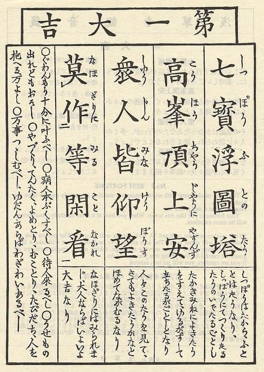 Omikuji #1 Front