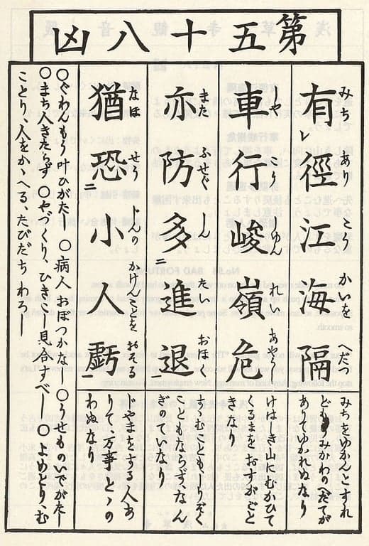 Omikuji #58 Front