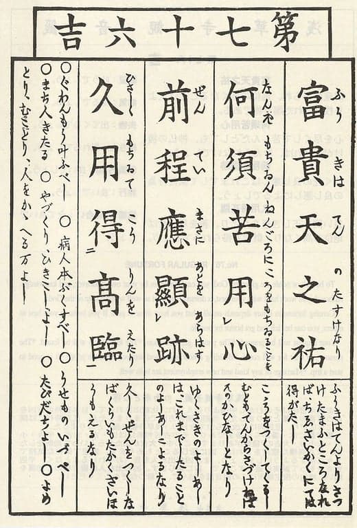 Omikuji #76 Front