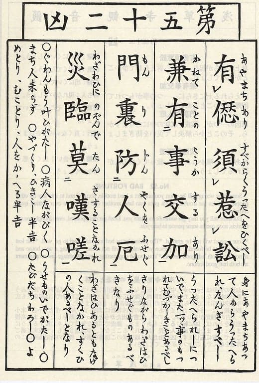 Omikuji #52 Front